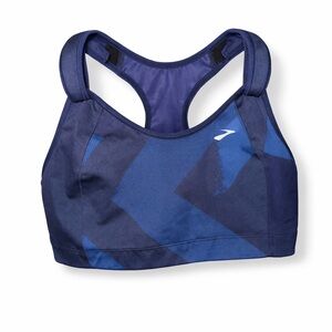 Brooks Navy and Royal Blue Racerback Sports Bra
